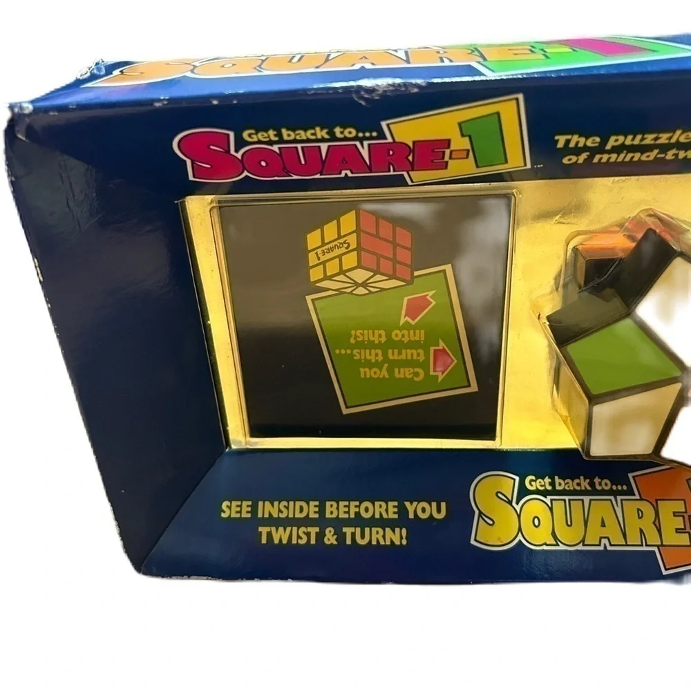 Vintage Get Back to Square 1 Puzzler Rubik’s Cube 1991 NEW
